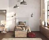 Tête de lit Kahaia Page Ashgrey 140 - H120 cm