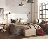 Tête de lit Kalmia Boucle Blanc 180 - H100 cm