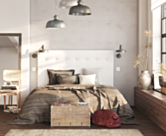 Tête de lit Kalmia Boucle Blanc 160 - H120 cm