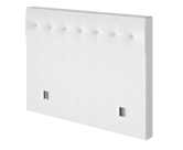 Tête de lit Kalmia Boucle Blanc  90 - H100 cm