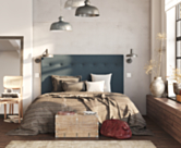 Tête de Lit Kalmia Bleu 100 - H120 cm