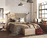 Tête de lit Kalmia Taupe 140 - H100 cm