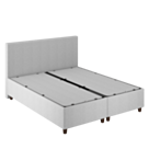 Lit Coffre Alpha Gris clair - 160x200 cm