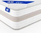 Matelas Ressorts ensachés Aerovisco à mémoire de forme 80x200 cm 

