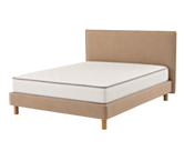 Ensemble literie Leon - beige - (x2) 80x200 cm (160x200 cm) 