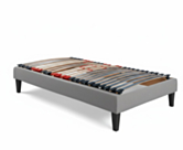 Sommier électrique Essentiel Plus gris - 90x200 cm
