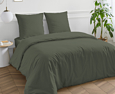 Taie d'oreiller Coton Kaki - 50x70 cm