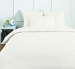 Housse de couette Coton Blanc - 240x260 cm