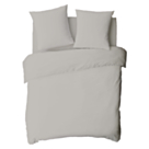 Taie d'oreiller percale Gris Clair  - 50x70 cm