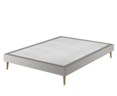 Sommier Tapissier Cirse Deco Ashgrey - 140x200 cm