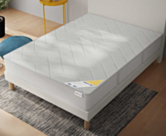 Sommier Tapissier Cirse Deco Boucle Blanc - 160x200 cm