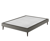 Sommier Tapissier Cirse Deco Gris - 140x190 cm