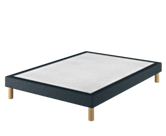 Sommier Tapissier Cirse Deco Bleu - 140x200 cm