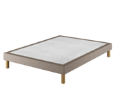Sommier Tapissier Cirse Deco Taupe - 180x200 cm