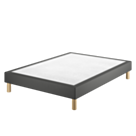 Sommier Tapissier Calla Deco Noir - 140x190 cm