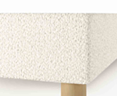 Sommier Cosmos Deco Boucle Blanc - 90x190 cm