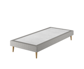 Sommier Tapissier Cirse Deco Ashgrey - 90x190 cm