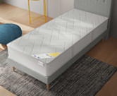 Sommier Tapissier Cirse Deco Ashgrey - 90x200 cm