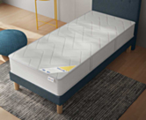 Sommier Tapissier Cirse Deco Bleu - 90x190 cm