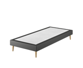 Sommier Tapissier Cirse Deco Noir - 120x190 cm