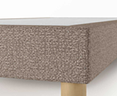 Sommier Tapissier Cirse Deco Taupe - 140x190 cm