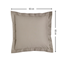 Taie d'oreiller Coton Vison - 63x63 cm