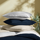 Taie d'oreiller satin Marine - 50x70 cm