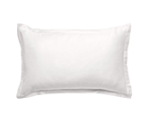 Taie d'oreiller satin Blanc - 50x70 cm