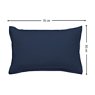 Taie d'oreiller satin Marine - 50x70 cm