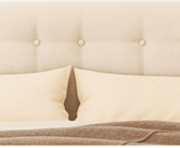 Tête de lit Zélie Beige 140cm - H115