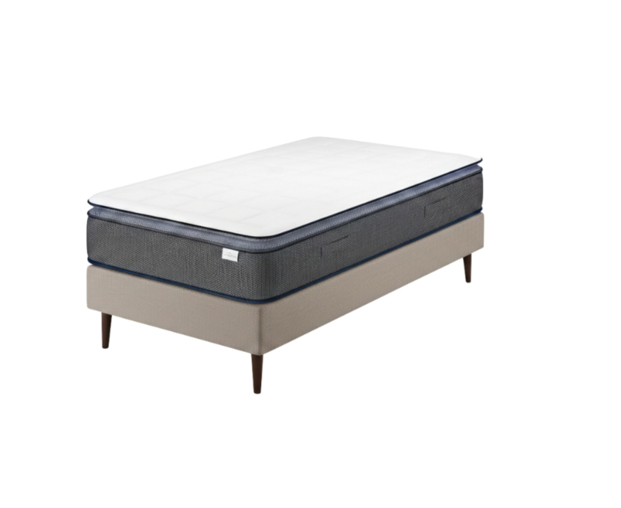 Ensemble Memphis / Cosmos déco taupe - 90x200 cm 