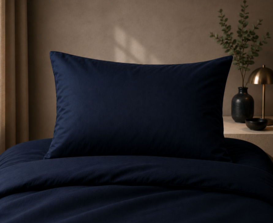 Taie d'oreiller - Satin 120fils - Midnight - 50X70 cm