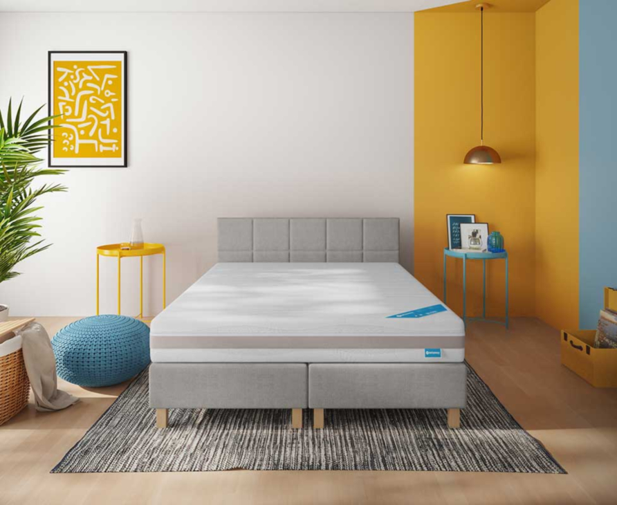 Boxspring Coventry Merlot Gris - 180x200 cm