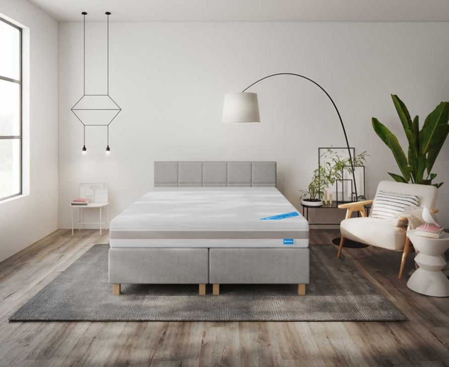 Boxspring Forbes Merlot Gris - 180x200 cm