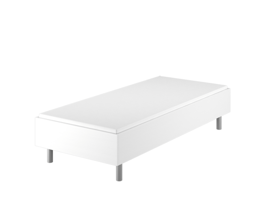 Lit German Confort Blanc - 90x200 cm