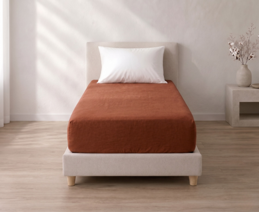 Drap-housse Percale Henna Bonnet 35 - 80X200 cm