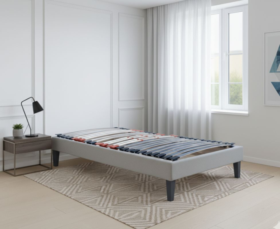 Sommier électrique Essentiel Plus gris - 90x200 cm