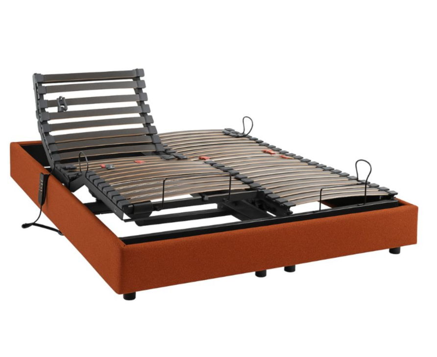 Sommier Sommeil Plus terre de sienne  - 140X200 cm