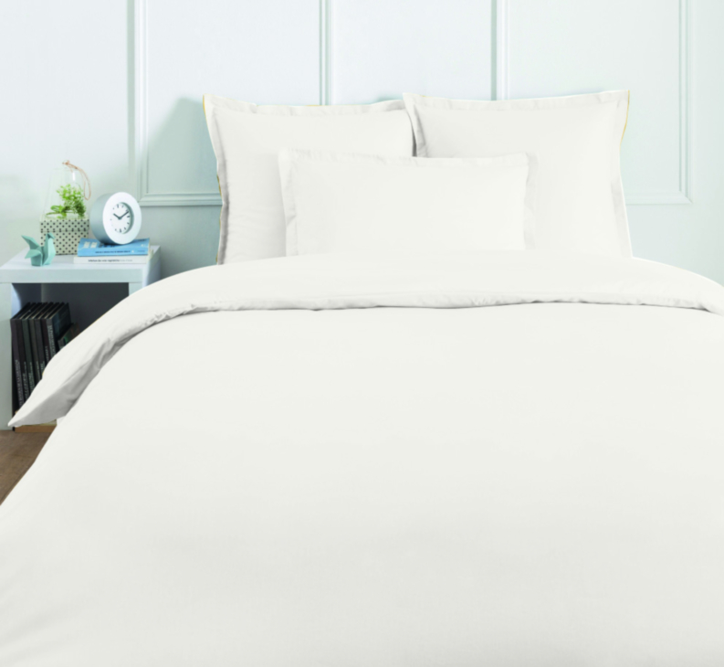 Housse de couette Coton Blanc - 240x260 cm