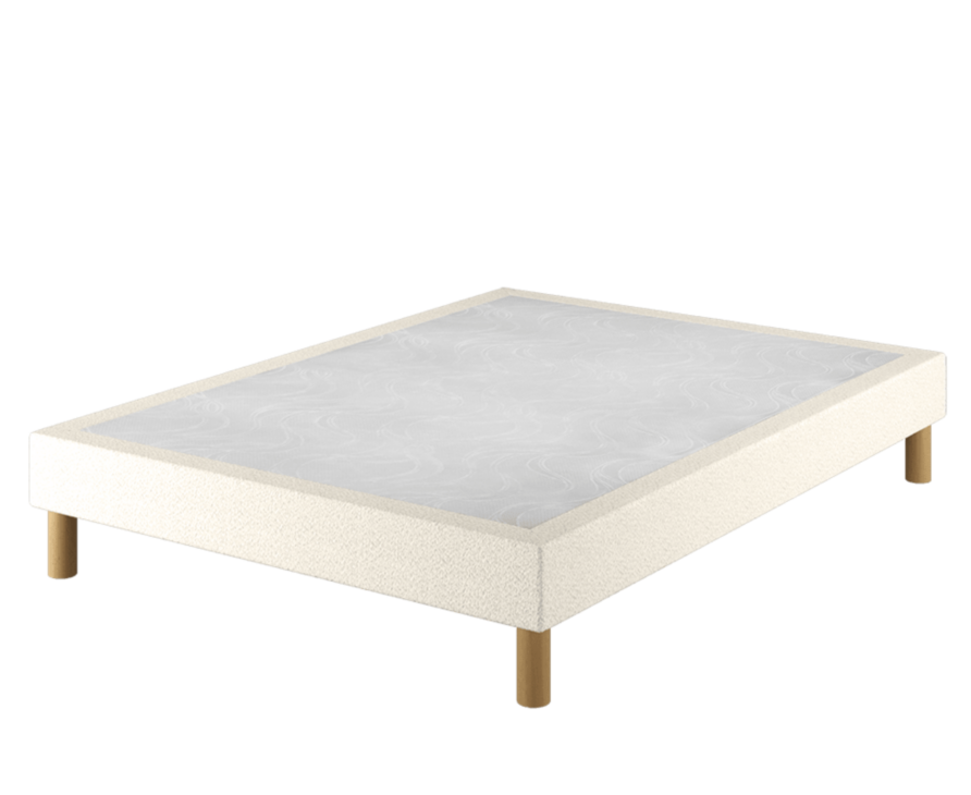 Sommier Cosmos Deco Boucle Blanc - 160x200 cm