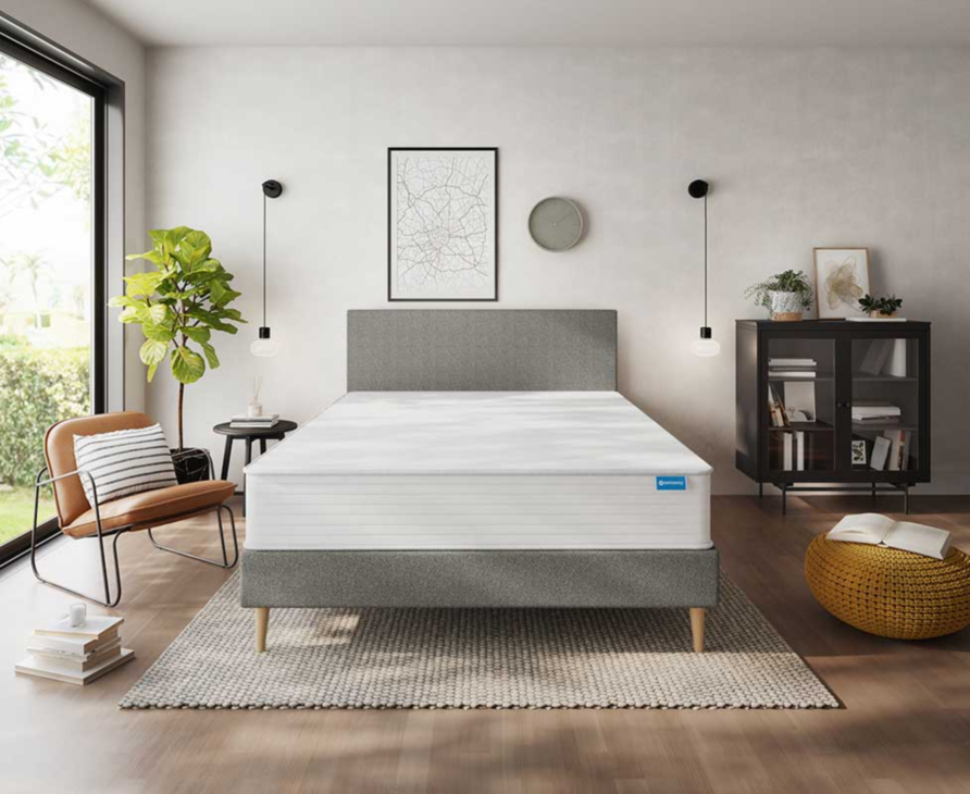 Sommier Tapissier Calla Deco Gris - 140x200 cm