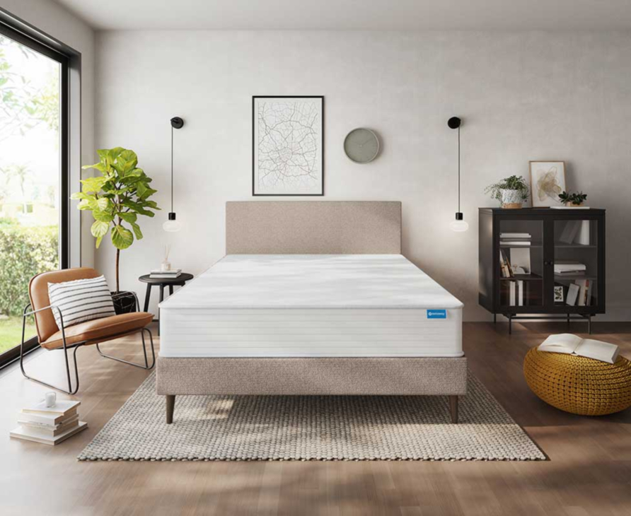 Sommier Tapissier Calla Deco Taupe - 160x200 cm