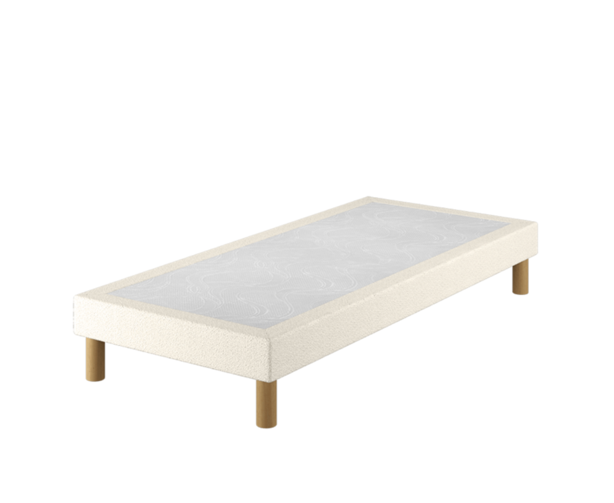 Sommier Calla Deco Boucle Blanc - 90x200 cm