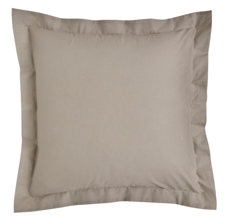 Taie d'oreiller Coton Vison - 63x63 cm