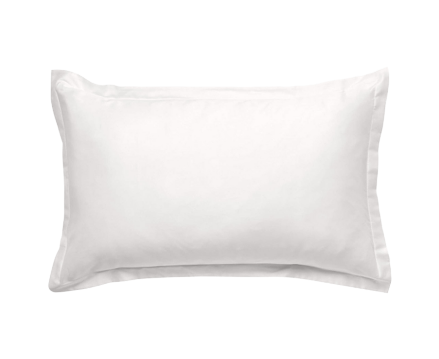 Taie d'oreiller satin Blanc - 50x70 cm