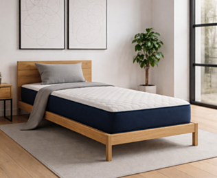 Matelas Flora - 90x200 cm 
Mousse Hybride 
Mousse à mémoire de forme 