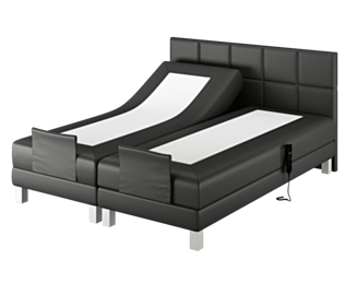 Boxspring Eton Electrique Cabernet Noir - 180x200 cm