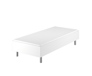 Lit German Confort Blanc  - 90x190 cm