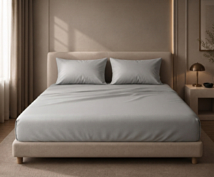 housse de couette satin perle
