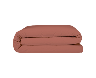 Housse de couette Coton Terracotta - 140x200 cm